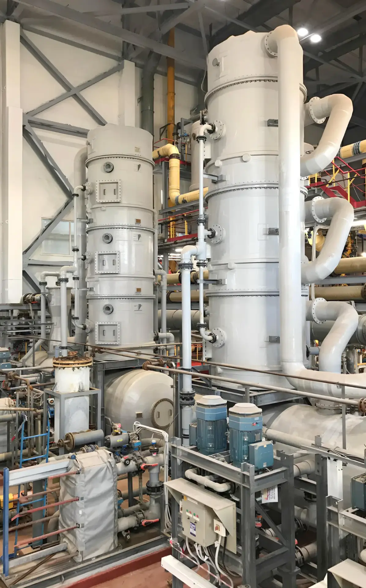 Chlorine, HCl and HF Removal