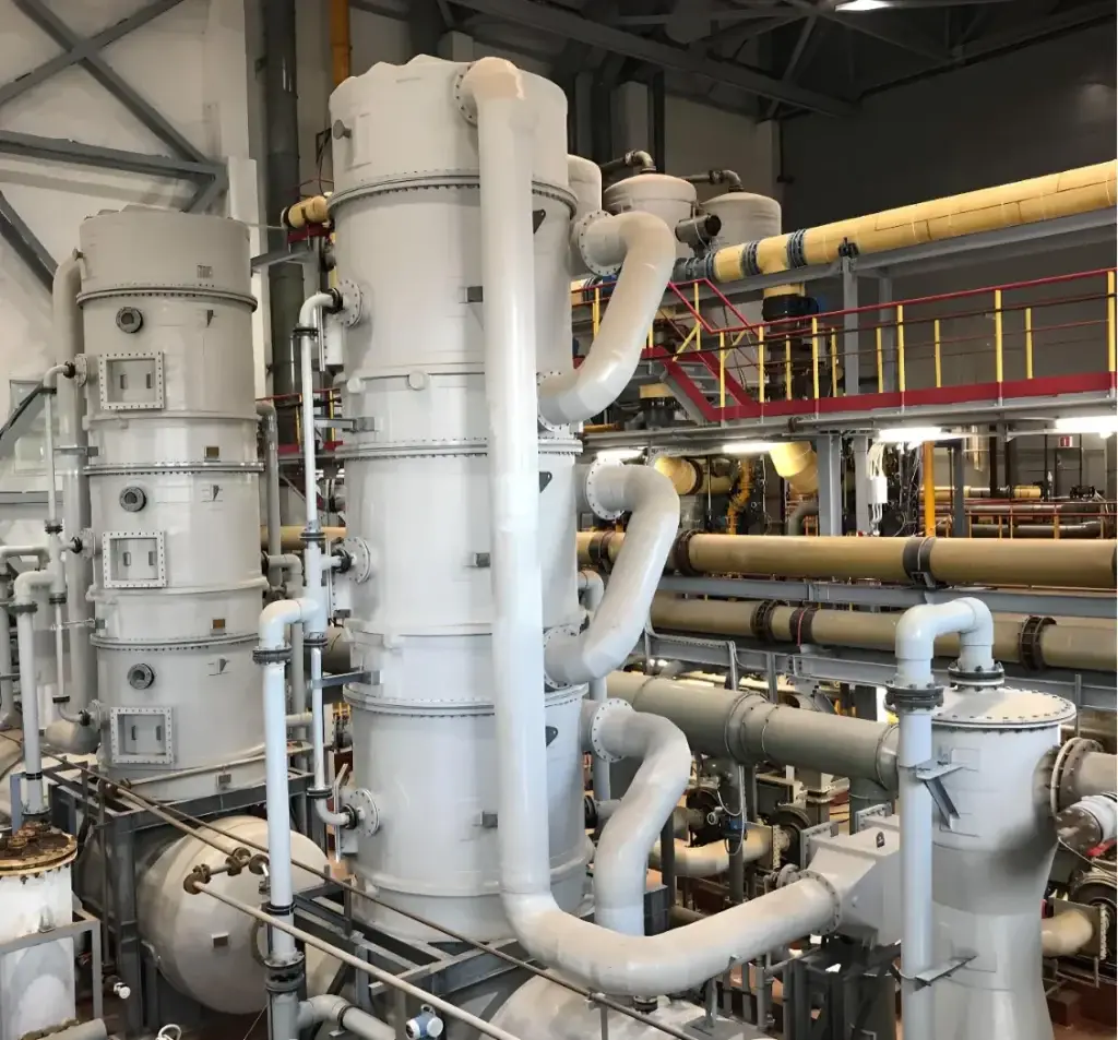 V-tex&reg; Scrubbing with Slurries and Dirty Liquors